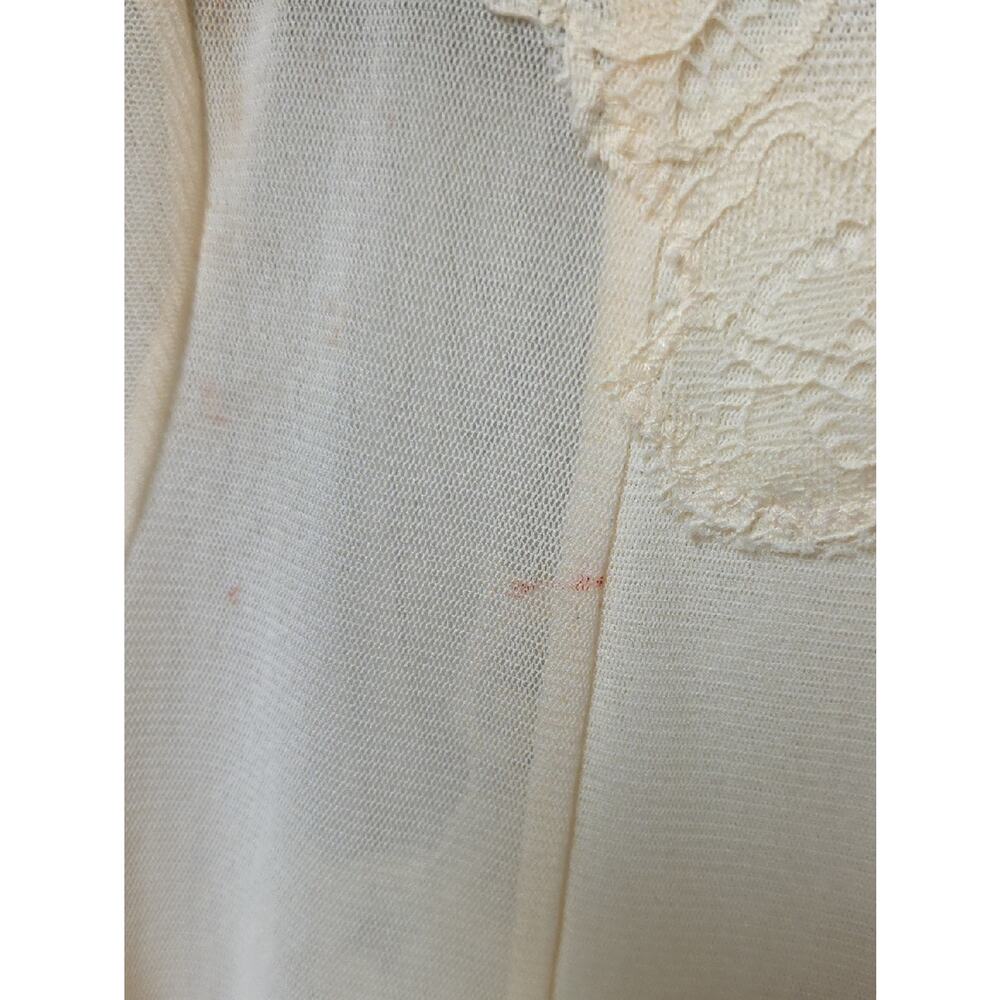 We Are HAH x Free People Take HAH Bow Reversible Bodysuit Cream Lace Womens L - Picture 6 of 12